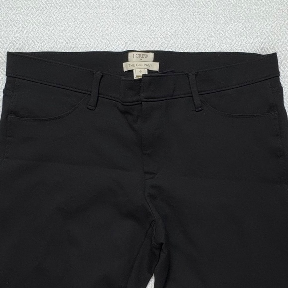 J. Crew The Gigi Pant in Black with Front Zipper, Women's Size 8 - Picture 4 of 8